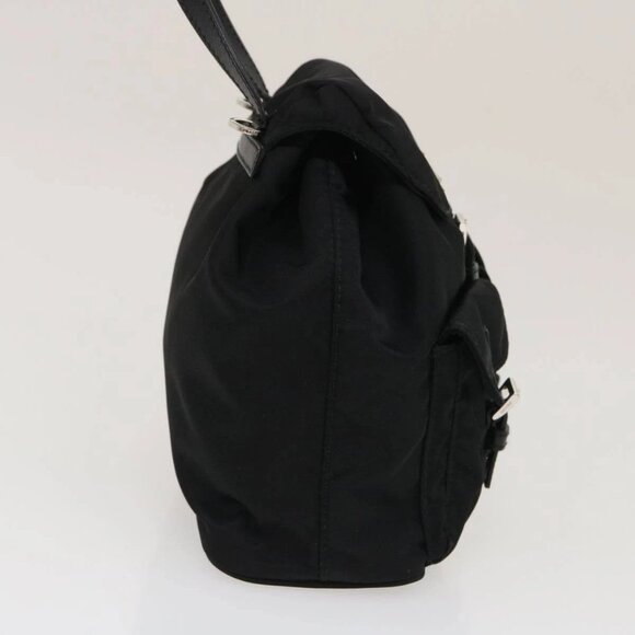 PRADA Chain Mini Shoulder Bag Nylon Black - Picture 4 of 16